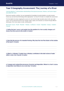 Free Rivers Assessment | Year 5 Greater Depth | BookFlik