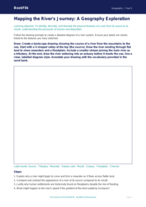 Free Rivers Drawing Sheet | Year 5 Greater Depth | BookFlik