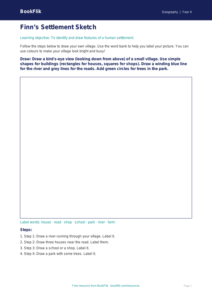 Free Settlements Drawing Sheet | Year 4 Supported | BookFlik