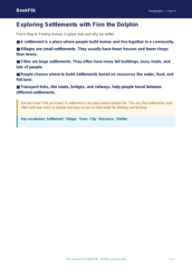 Free Settlements Poster | Year 4 Geography Resource | BookFlik