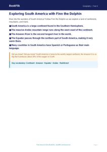 Free South America Poster | Year 4 Supported | BookFlik