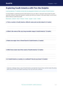 Free South America Template | Year 4 Supported | BookFlik