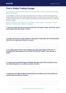 Free Trade Activity Sheet | Year 5 Greater Depth | BookFlik