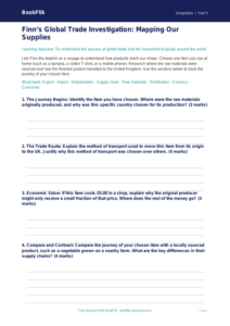 Free Trade Template | Year 5 Greater Depth | BookFlik