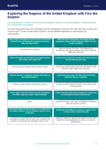 Free UK Regions Flashcards | Year 5 Greater Depth | BookFlik