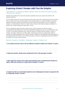 Free Weather And Climate Comprehension | Year 5 Greater Depth | BookFlik