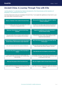 Free Ancient China Flashcards | Year 5 Greater Depth | BookFlik
