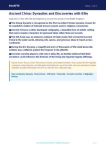 Free Ancient China Poster | Year 5 Greater Depth | BookFlik