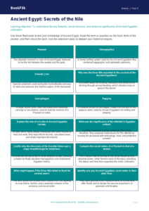 Free Ancient Egypt Flashcards | Year 5 Greater Depth | BookFlik