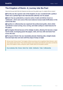 Free Benin Kingdom Poster | Year 5 Greater Depth | BookFlik