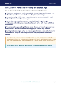 Free Bronze Age Poster | Year 5 Greater Depth | BookFlik