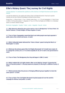 Free Civil Rights Quiz | Year 5 Greater Depth | BookFlik