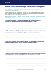 Free Civil Rights Template | Year 5 Greater Depth | BookFlik