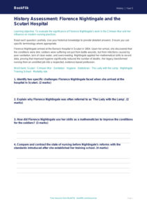 Free Florence Nightingale Assessment | Year 5 Greater Depth | BookFlik
