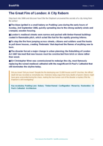 Free Great Fire Of London Poster | Year 5 Greater Depth | BookFlik