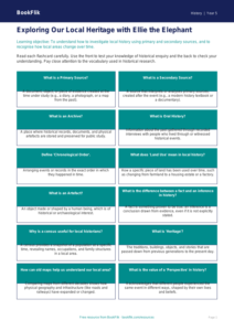 Free Local History Flashcards | Year 5 Greater Depth | BookFlik