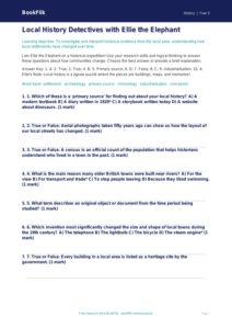 Free Local History Quiz | Year 5 Greater Depth | BookFlik