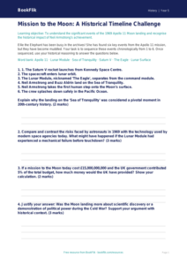 Free Neil Armstrong Activity Sheet | Year 5 Greater Depth | BookFlik