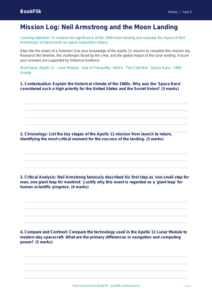 Free Neil Armstrong Template | Year 5 Greater Depth | BookFlik