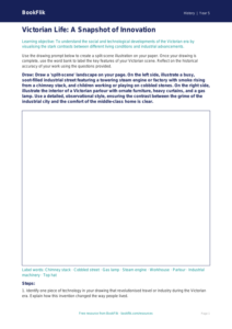 Free Victorians Drawing Sheet | Year 5 Greater Depth | BookFlik