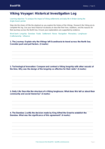 Free Vikings Template | Year 5 Greater Depth | BookFlik