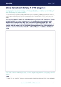Free WW2 Drawing Sheet | Year 5 Greater Depth | BookFlik