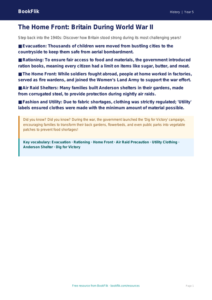 Free WW2 Poster Worksheet | Year 5 Greater Depth | BookFlik