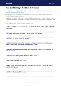 Free Addition Quiz | Year 3 Core | BookFlik