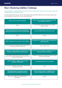 Free Addition Flashcards | Year 5 Greater Depth | BookFlik