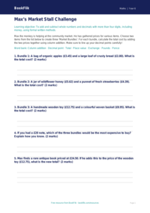 Free Addition Activity Sheet | Year 6 Core | BookFlik