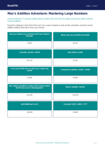 Free Addition Flashcards | Year 6 Core | BookFlik