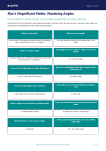 Free Angles Flashcards | Year 3 Core | BookFlik