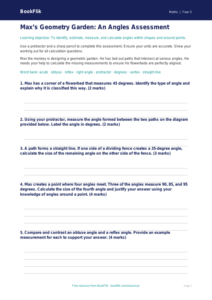 Free Angles Assessment | Year 5 Greater Depth | BookFlik