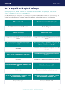 Free Angles Flashcards | Year 5 Greater Depth | BookFlik
