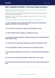 Free Angles Quiz | Year 6 Core | BookFlik