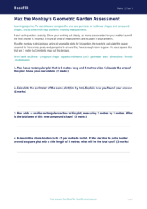 Free Area And Perimeter Assessment | Year 5 Greater Depth | BookFlik
