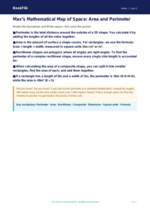 Free Area And Perimeter Poster | Year 5 Greater Depth | BookFlik
