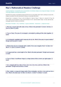 Free Area And Perimeter Quiz | Year 5 Greater Depth | BookFlik