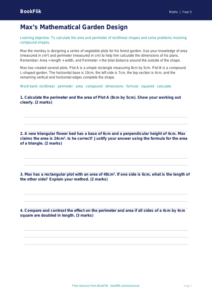 Free Area And Perimeter Worksheet | Year 5 Greater Depth | BookFlik
