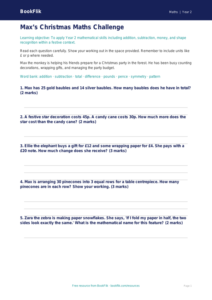 Free Christmas Maths Assessment | Year 2 Core | BookFlik