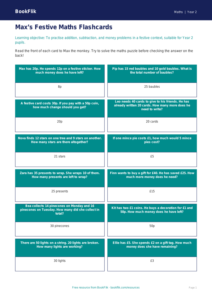 Free Christmas Maths Flashcards | Year 2 Core | BookFlik