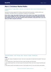 Free Christmas Maths Drawing Sheet | Year 3 Core | BookFlik