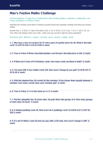 Free Christmas Maths Quiz | Year 3 Core | BookFlik