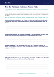 Free Christmas Maths Template | Year 3 Core | BookFlik