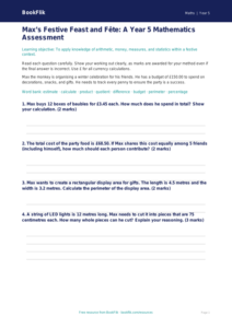 Free Christmas Maths Assessment | Year 5 Greater Depth | BookFlik