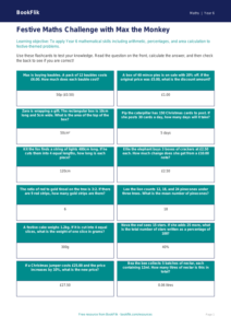 Free Christmas Maths Flashcards | Year 6 Core | BookFlik