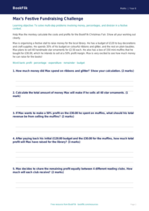 Free Christmas Maths Track Sheet | Year 6 Core | BookFlik