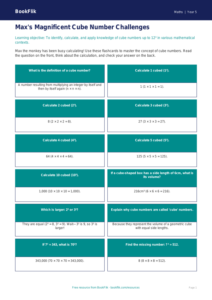 Free Cube Numbers Flashcards | Year 5 Greater Depth | BookFlik
