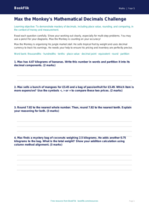 Free Decimals Assessment | Year 5 Greater Depth | BookFlik