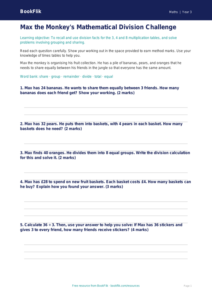 Free Division Assessment | Year 3 Core | BookFlik